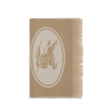 Burberry Beige Wool Oves Aries Scarf