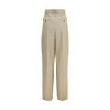 Saint Laurent Beige Wool Oves Aries Dress Pants