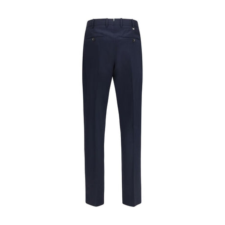 PT Torino Blue Wool Oves Aries Casual Pants
