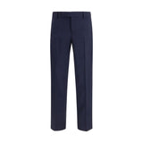 Fendi Blue Wool Oves Aries Dress Pants