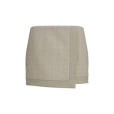 Balmain Beige Wool Oves Aries Mini Skirt