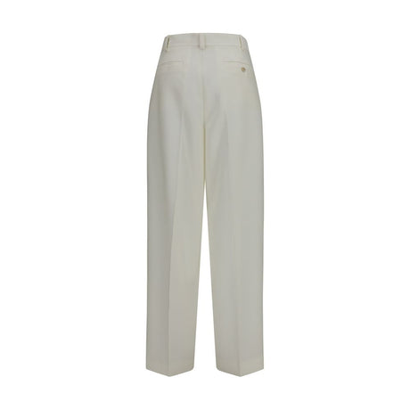 Calvin Klein White Wool Oves Aries Casual Pants