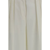 Calvin Klein White Wool Oves Aries Casual Pants