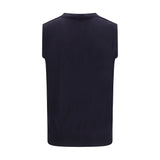 Aragona Cashmere Blue Wool Oves Aries Sleeveles Sweater
