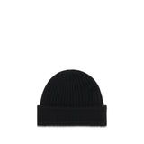 Burberry Black Wool Oves Aries Beanie