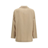 Lardini Beige Wool Oves Aries Full-Length Jacket