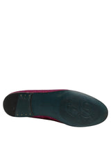 Dolce & Gabbana Pink Glitter Lurex Logo Dress Loafers Shoes