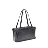Jil Sander Black Calf Leather Bos Taurus Shoulder Bag