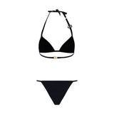 Dolce & Gabbana Black Nylon Bikini
