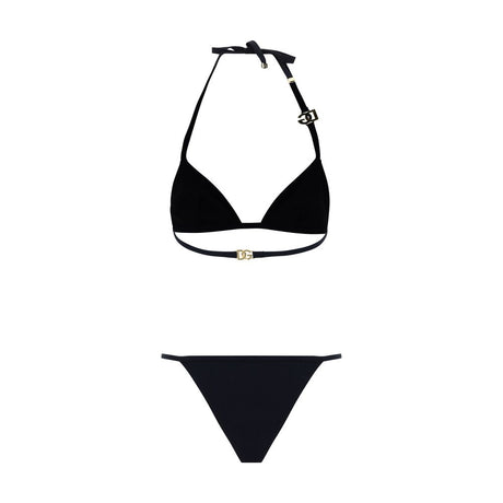 Dolce & Gabbana Black Nylon Bikini