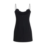 Magda Butrym Black Wool Oves Aries Casual Dress