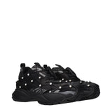 Versace Black Fabric Sneakers