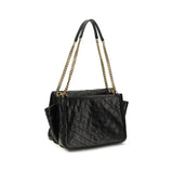 Saint Laurent Black Calf Leather Bos Taurus Shoulder Bag