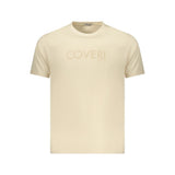 Coveri Moving Beige Cotton Mens T-Shirt