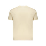 Coveri Moving Beige Cotton Mens T-Shirt