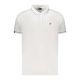 Lotto White Polyester Men's Polo Shirt
