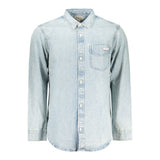 Calvin Klein Azzurro Cotton Mens Shirt