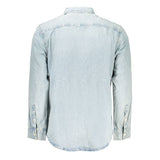 Calvin Klein Azzurro Cotton Mens Shirt