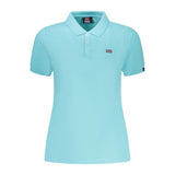 Norway 1963 Azzurro Cotton Womens Polo