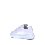 Alexander McQueen White Calf Leather Bos Taurus Platform Sneakers