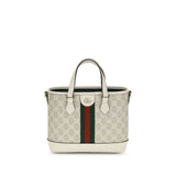 Gucci White Fabric Shoulder Bag
