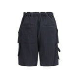 Marant Etoile Black Viscose Bermuda Shorts
