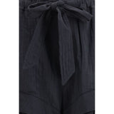 Marant Etoile Black Viscose Bermuda Shorts