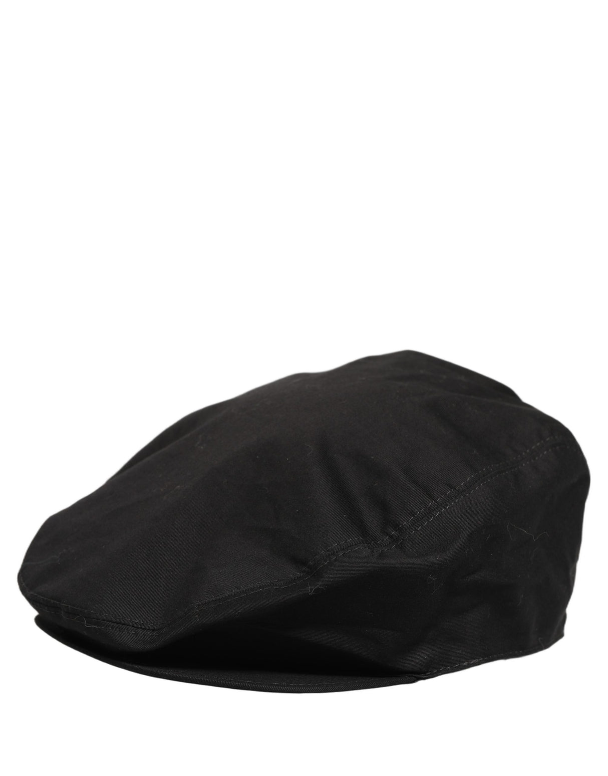 Dolce & Gabbana Men Black Cotton Stretch Newsboy Cloth Capello Hat