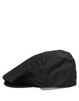 Dolce & Gabbana Men Black Cotton Stretch Newsboy Cloth Capello Hat