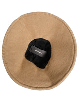 Dolce & Gabbana Women Brown Cotton Knit WideBrim Bucket Capello Hat