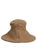 Dolce & Gabbana Women Brown Cotton Knit WideBrim Bucket Capello Hat