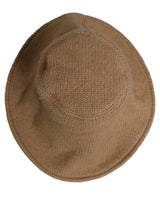 Dolce & Gabbana Women Brown Cotton Knit WideBrim Bucket Capello Hat