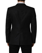 Dolce & Gabbana Black Wool Single Breasted Men Blazer Jacket