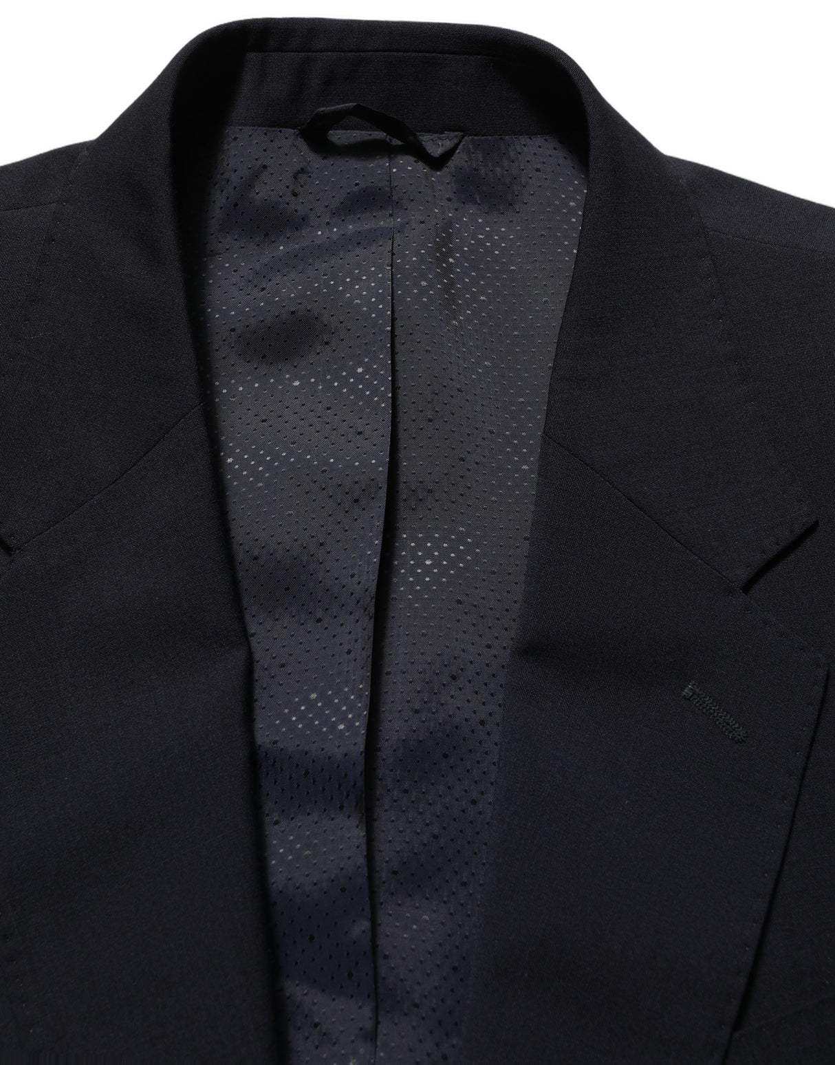 Dolce & Gabbana Black Wool Single Breasted Men Blazer Jacket