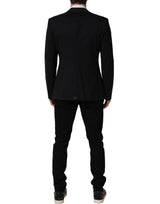 Dolce & Gabbana Black Wool Single Breasted Blazer Jacket