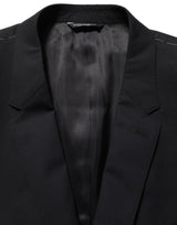 Dolce & Gabbana Black Wool Single Breasted Blazer Jacket