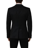 Dolce & Gabbana Black Wool Single Breasted Blazer Jacket