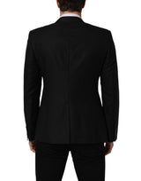 Dolce & Gabbana Black Wool Single Breasted Blazer Jacket