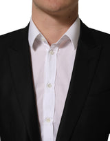 Dolce & Gabbana Black Wool Single Breasted Blazer Jacket