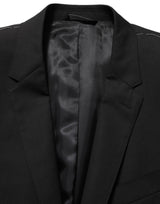 Dolce & Gabbana Black Wool Single Breasted Blazer Jacket