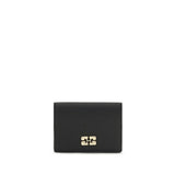 Ganni Black Recycled Polyester Wallet