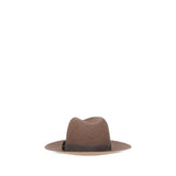 Brunello Cucinelli Brown Raffia Fedora