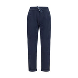 Brunello Cucinelli Blue Polyamide Casual Pants
