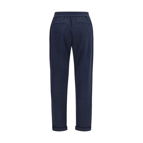 Brunello Cucinelli Blue Polyamide Casual Pants