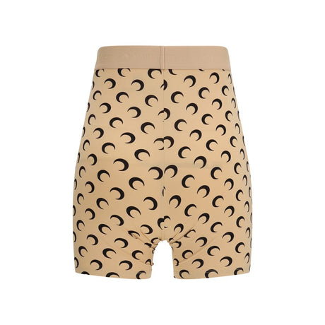 Marine Serre Beige Polyamide Bermuda Shorts