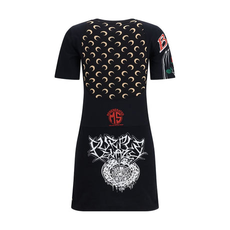 Marine Serre Black Cotton Casual Dress