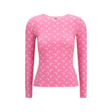 Marine Serre Multicolor Polyamide Long Sleeve T-Shirt