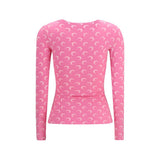 Marine Serre Multicolor Polyamide Long Sleeve T-Shirt