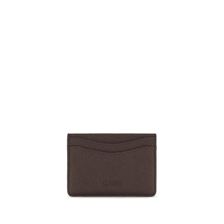 Ganni Brown Recycled Polyester Wallet