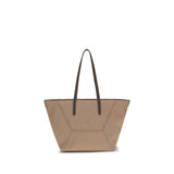 Brunello Cucinelli Beige Cotton Shoulder Bag